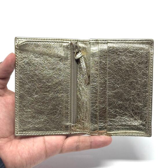 YSL Golden Bifold Wallet - Picture 2 of 13
